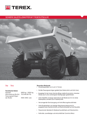 व्हील डंपर Terex TA 9