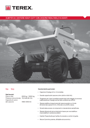 व्हील डंपर Terex TA 9
