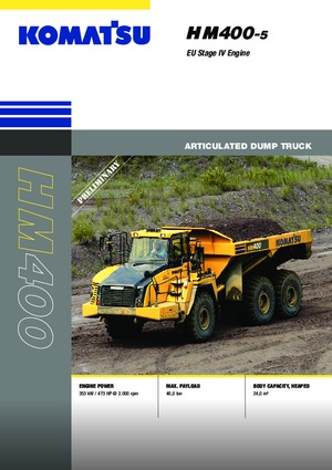 आर्टिकुलेटेड डंप ट्रक Komatsu HM400-5E0