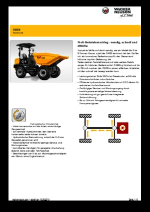 व्हील डंपर Wacker Neuson DW50