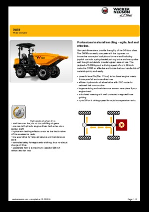 व्हील डंपर Wacker Neuson DW50