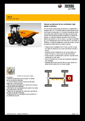 व्हील डंपर Wacker Neuson DW50
