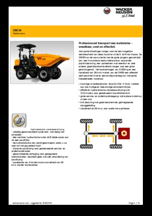 व्हील डंपर Wacker Neuson DW50