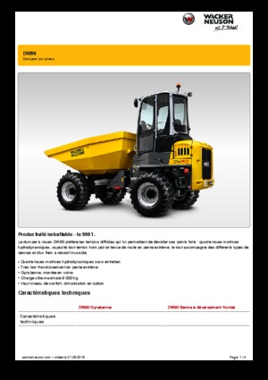 व्हील डंपर Wacker Neuson DW90