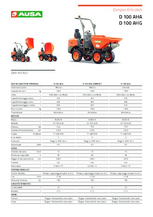 व्हील डंपर Ausa D 101 AHA Compact 