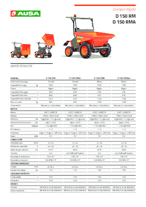 व्हील डंपर Ausa D 150 RMA