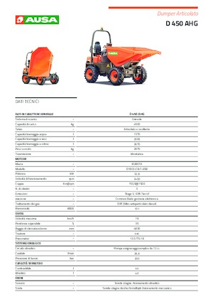 व्हील डंपर Ausa D 450 AHG