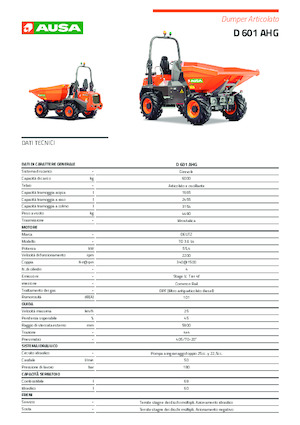 व्हील डंपर Ausa D 601 AHG 