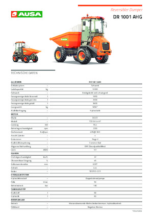व्हील डंपर Ausa DR 1001 AHG