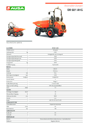 व्हील डंपर Ausa DR 601 AHG