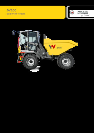व्हील डंपर Wacker Neuson DV100 dual view