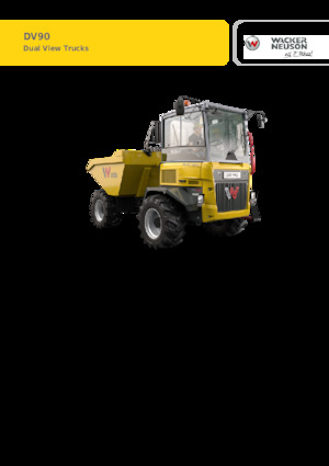 व्हील डंपर Wacker Neuson DV90 dual view