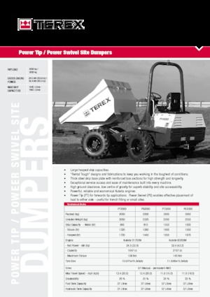 व्हील डंपर Terex PT 2000
