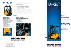 इलेक्ट्रिक फोर्कलिफ्ट Montini Bingo 123 GA .H