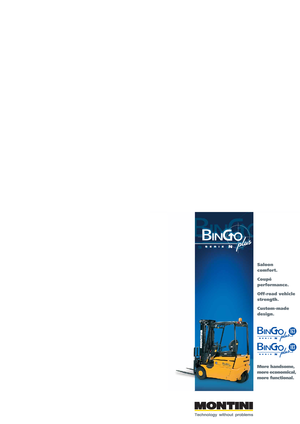 इलेक्ट्रिक फोर्कलिफ्ट Montini Bingo plus N 183 CSM