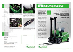 इलेक्ट्रिक फोर्कलिफ्ट Cesab Blitz 250 AC