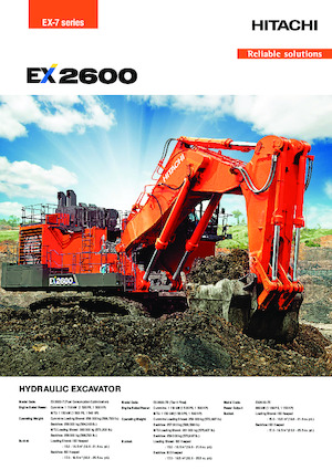 इलेक्ट्रिक क्रॉलर एक्सकेवेटर Hitachi EX2600-7E
