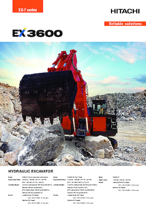 इलेक्ट्रिक क्रॉलर एक्सकेवेटर Hitachi EX3600-7E