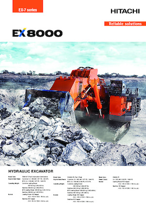 इलेक्ट्रिक क्रॉलर एक्सकेवेटर Hitachi EX8000-7E
