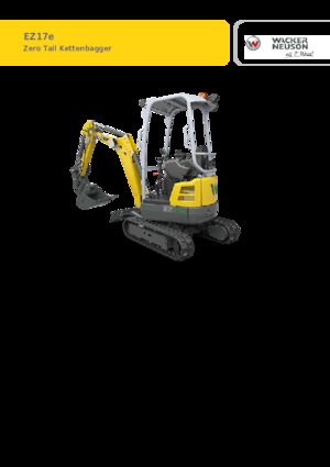 इलेक्ट्रिक क्रॉलर एक्सकेवेटर Wacker Neuson EZ17e-2