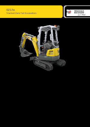 इलेक्ट्रिक क्रॉलर एक्सकेवेटर Wacker Neuson EZ17e-2