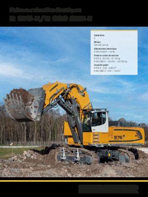 इलेक्ट्रिक क्रॉलर एक्सकेवेटर Liebherr R 976-E
