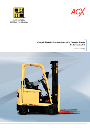 इलेक्ट्रिक फोर्कलिफ्ट Hyster E 2.00 XMS