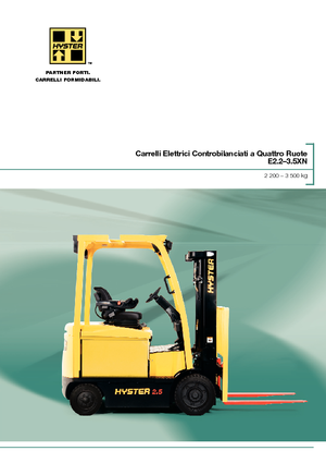 इलेक्ट्रिक फोर्कलिफ्ट Hyster E3.0XN