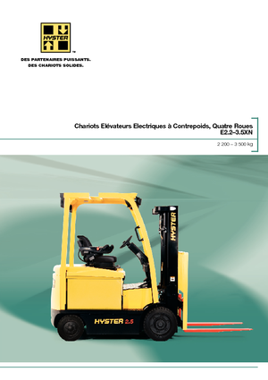 इलेक्ट्रिक फोर्कलिफ्ट Hyster E3.0XN