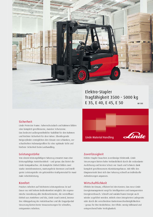 इलेक्ट्रिक फोर्कलिफ्ट Linde E 35/600 H