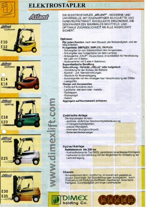 इलेक्ट्रिक फोर्कलिफ्ट Dimex E 30 Atlant