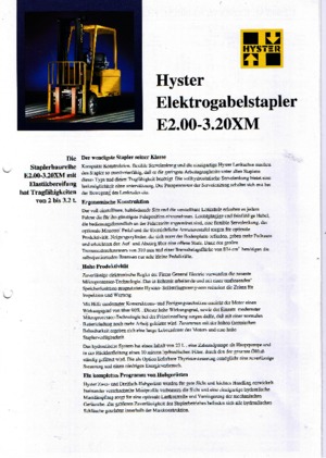 इलेक्ट्रिक फोर्कलिफ्ट Hyster E 3.20 XM