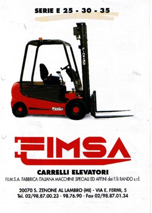इलेक्ट्रिक फोर्कलिफ्ट Fimsa E 25