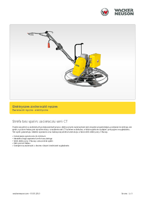 वॉक-बिहाइंड ट्रॉवेल Wacker Neuson CT 36-400 E
