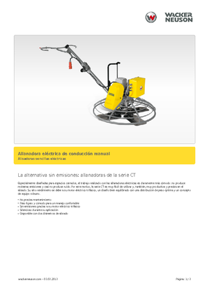 वॉक-बिहाइंड ट्रॉवेल Wacker Neuson CT 36-400 E