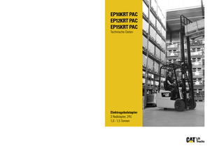 इलेक्ट्रिक फोर्कलिफ्ट Caterpillar EP15K RT PAC