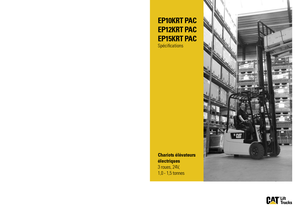 इलेक्ट्रिक फोर्कलिफ्ट Caterpillar EP15K RT PAC