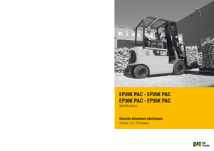 इलेक्ट्रिक फोर्कलिफ्ट Caterpillar EP25K PAC