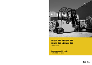 इलेक्ट्रिक फोर्कलिफ्ट Caterpillar EP30K PAC