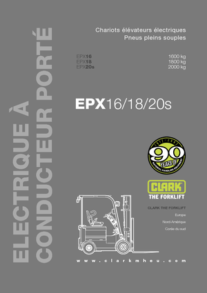 इलेक्ट्रिक फोर्कलिफ्ट Clark EPX 18