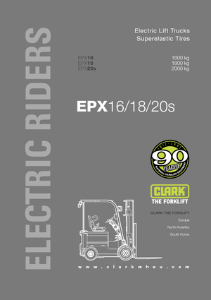 इलेक्ट्रिक फोर्कलिफ्ट Clark EPX 16