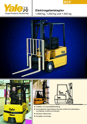 इलेक्ट्रिक फोर्कलिफ्ट Yale ERP 15 RCF