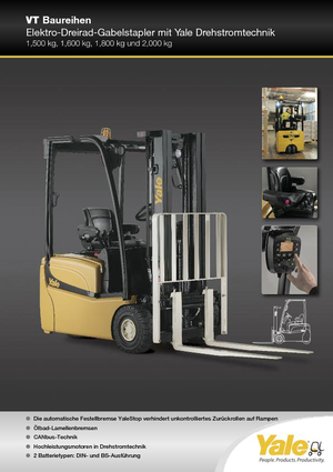 इलेक्ट्रिक फोर्कलिफ्ट Yale ERP15VT