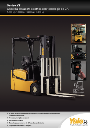 इलेक्ट्रिक फोर्कलिफ्ट Yale ERP1 VT SWB