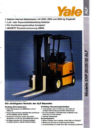 इलेक्ट्रिक फोर्कलिफ्ट Yale ERP 30 ALF