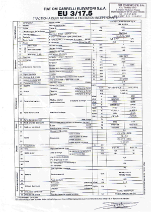 इलेक्ट्रिक फोर्कलिफ्ट OM-Pimespo EU 3-17,5