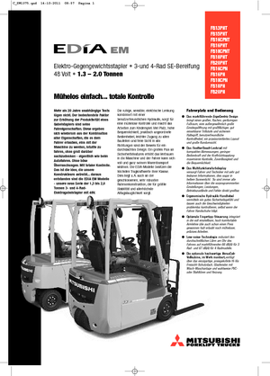 इलेक्ट्रिक फोर्कलिफ्ट Mitsubishi FB18PN