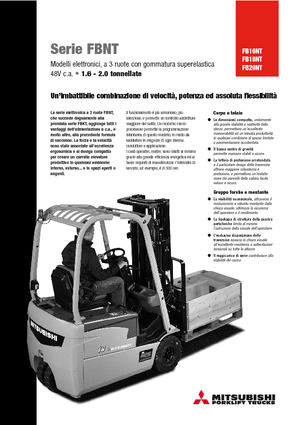 इलेक्ट्रिक फोर्कलिफ्ट Mitsubishi FB 18 NT ac