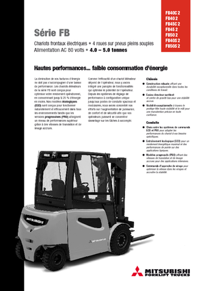 इलेक्ट्रिक फोर्कलिफ्ट Mitsubishi FB45
