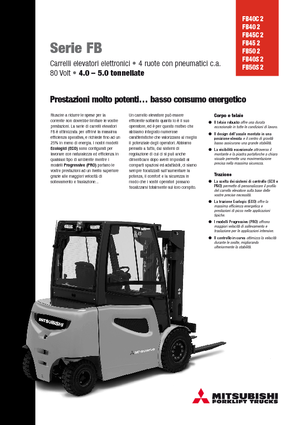 इलेक्ट्रिक फोर्कलिफ्ट Mitsubishi FB45